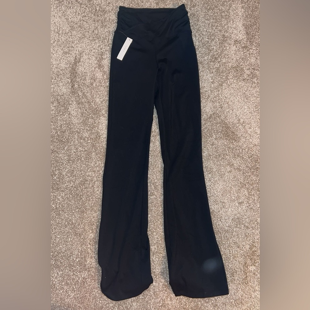 black flare leggings size xs